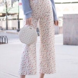 Rebecca Taylor Sz 28 Twill Vine Floral Women's Pants